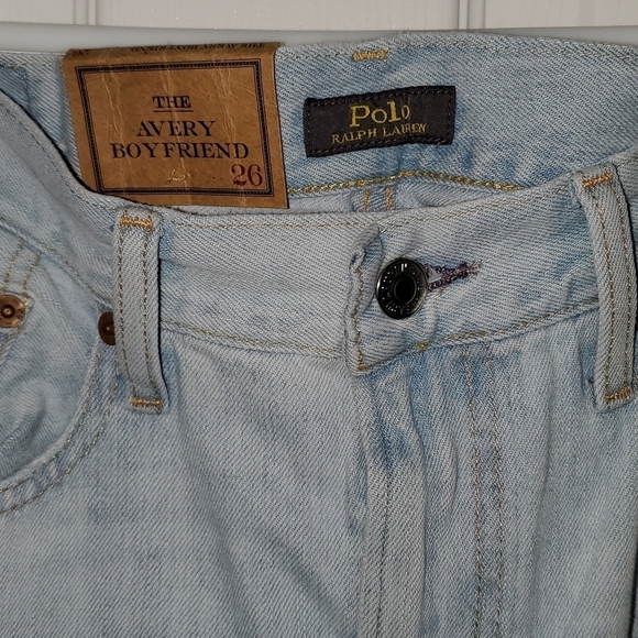 POLO Ralph Lauren The Avery Boyfriend Jeans Star Quilt Patchwork Pattern Size 26 - Picture 3 of 10